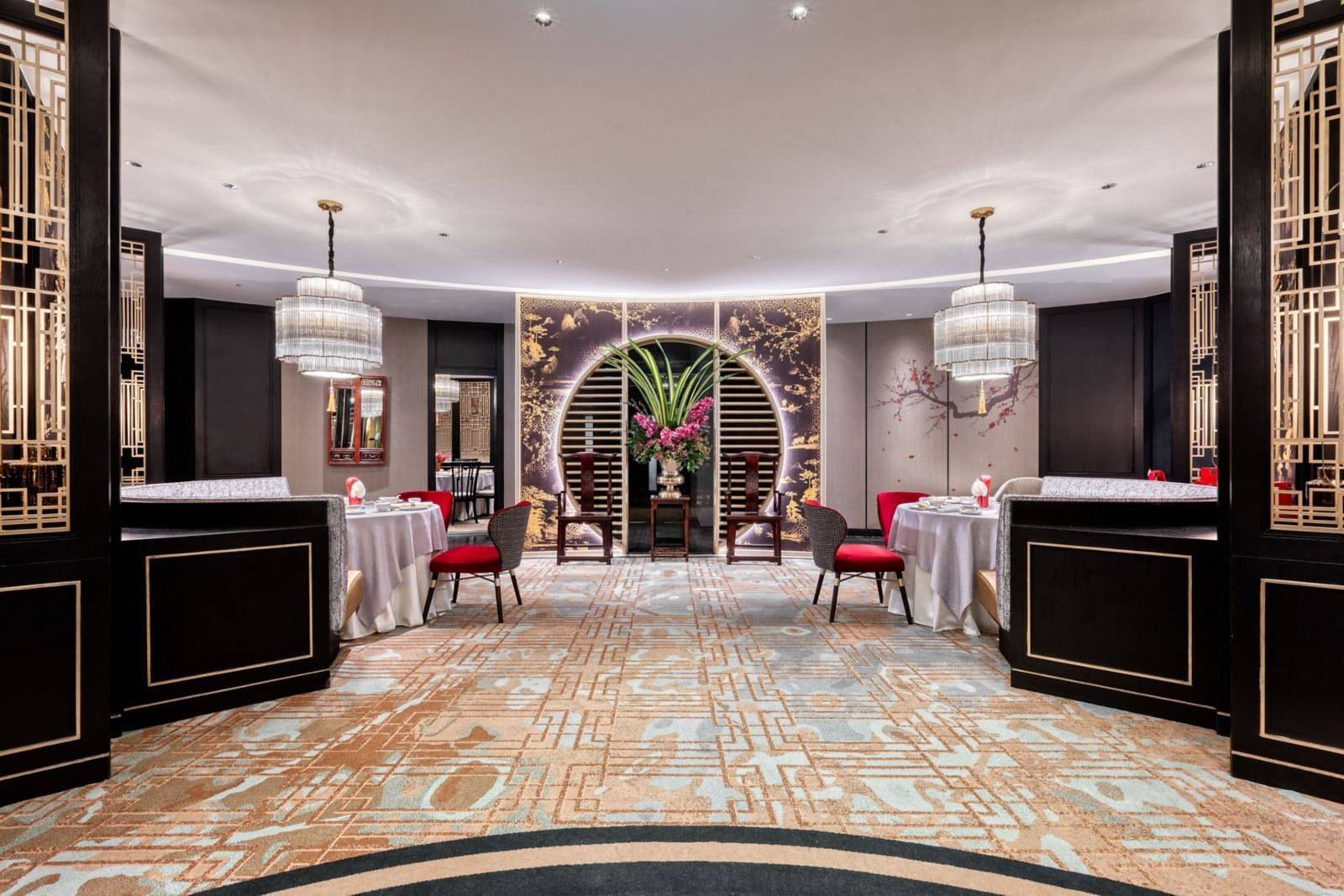 曼谷雅典娜豪華精選酒店 The Silk Road 粵菜餐廳的用餐空間