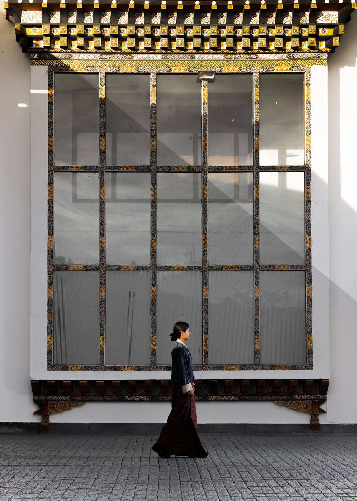The Postcard Dewa 不丹風格建築入口