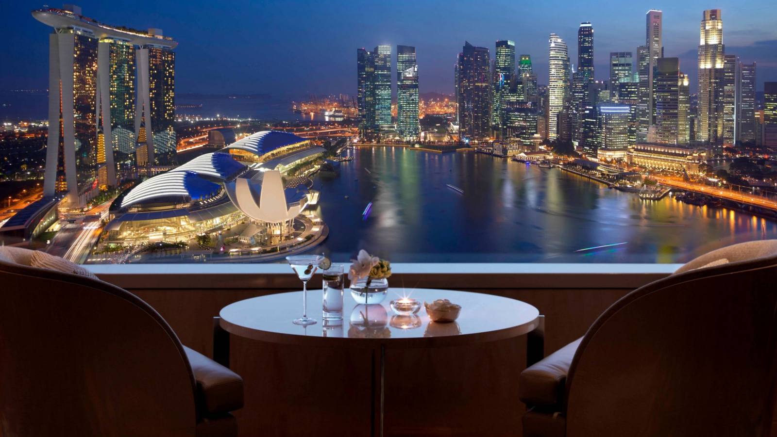 新加坡麗思卡爾頓美年酒店 Club Lounge 濱海灣景觀