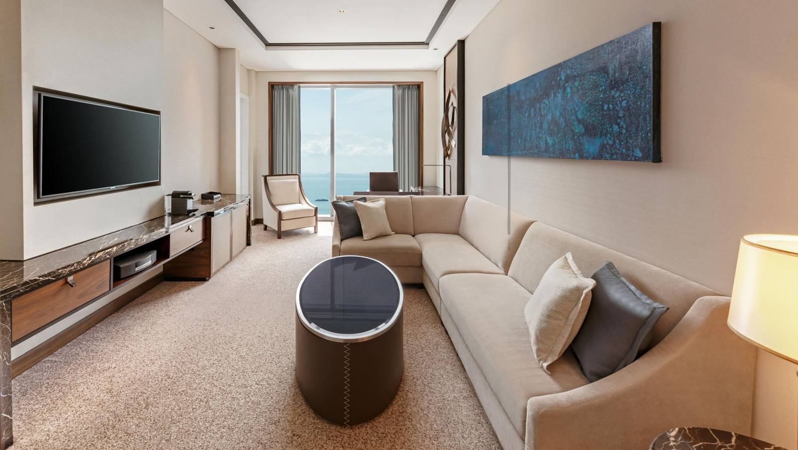 新加坡威斯汀酒店 Executive Suite 起居室