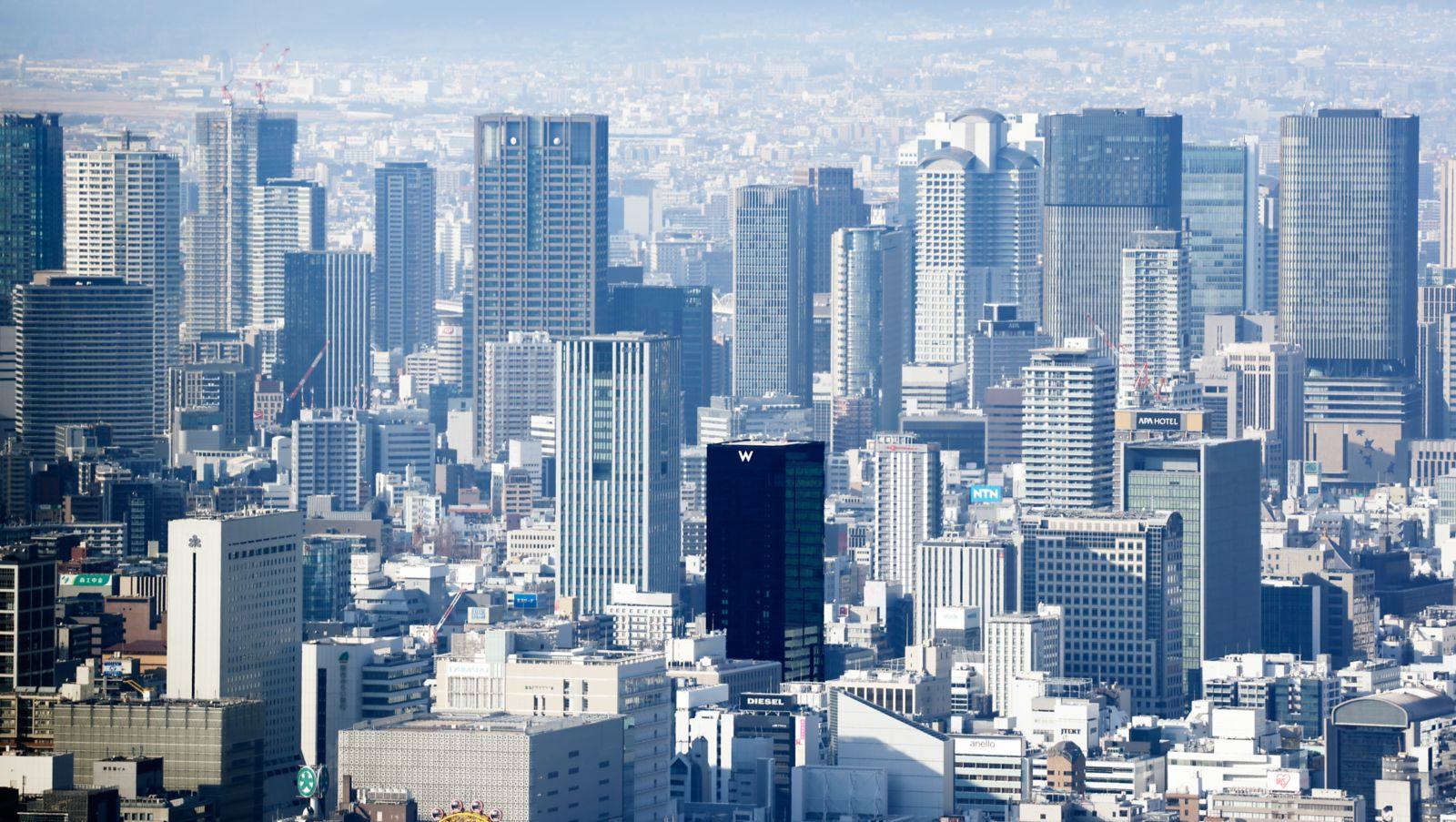 W Osaka 客房望向大阪城市天際線