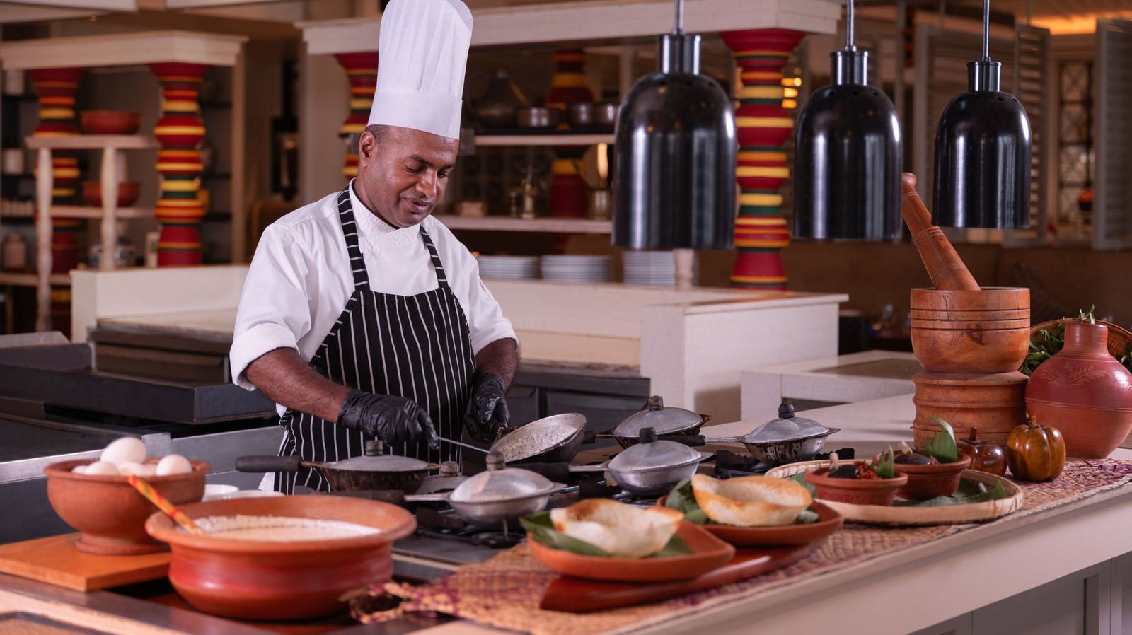 韋利格默灣萬豪度假酒店 Weligama Kitchen 開放廚房