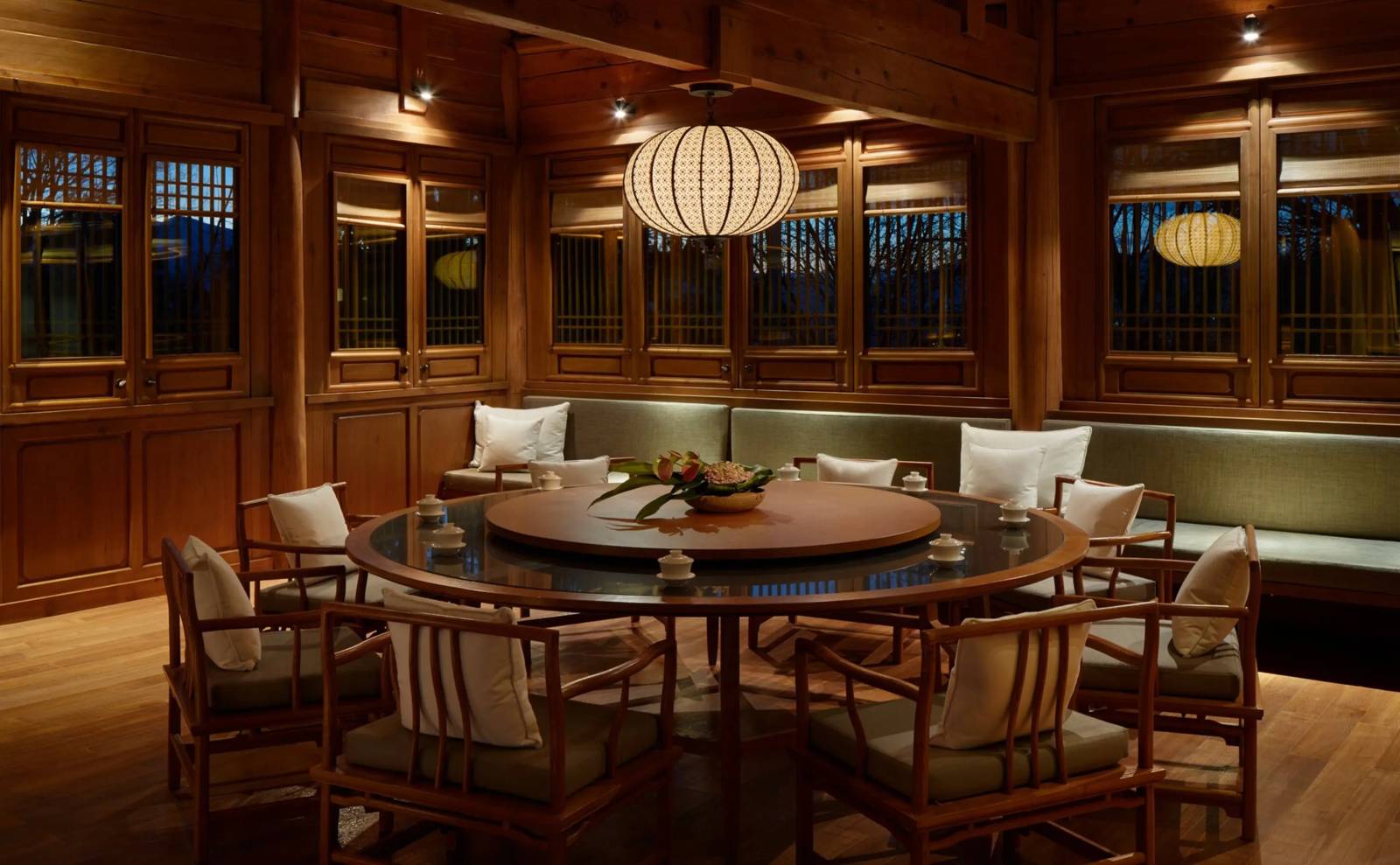 大研安縵Man Yi Xuan 中餐廳的用餐區