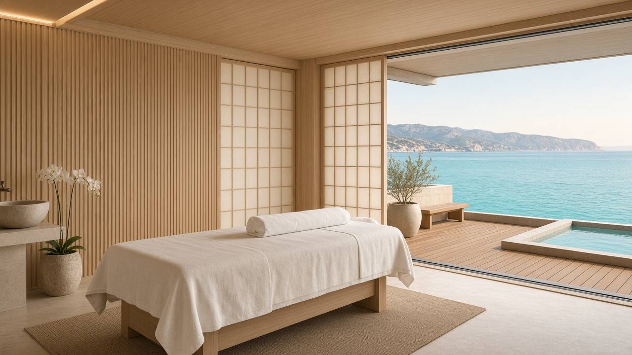 Amangati Aman Spa 面海療程套房情境示意