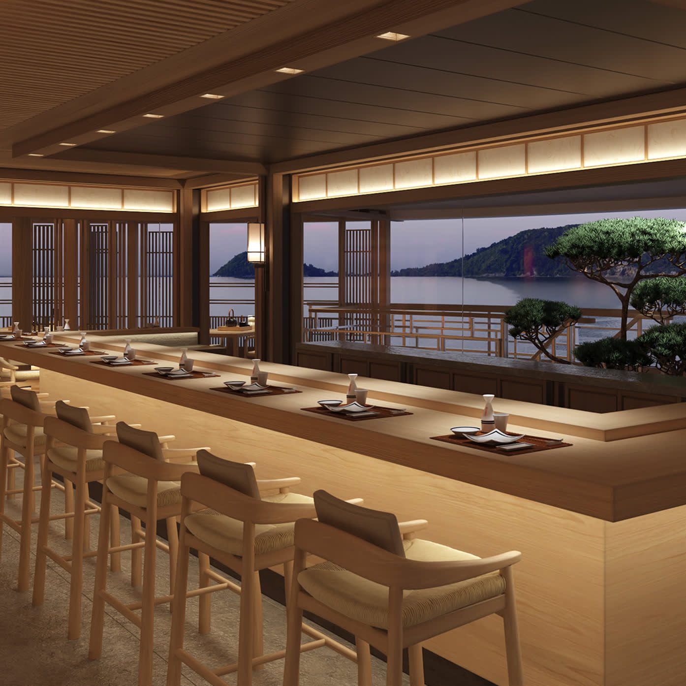 Amangati 日式餐廳吧台座位