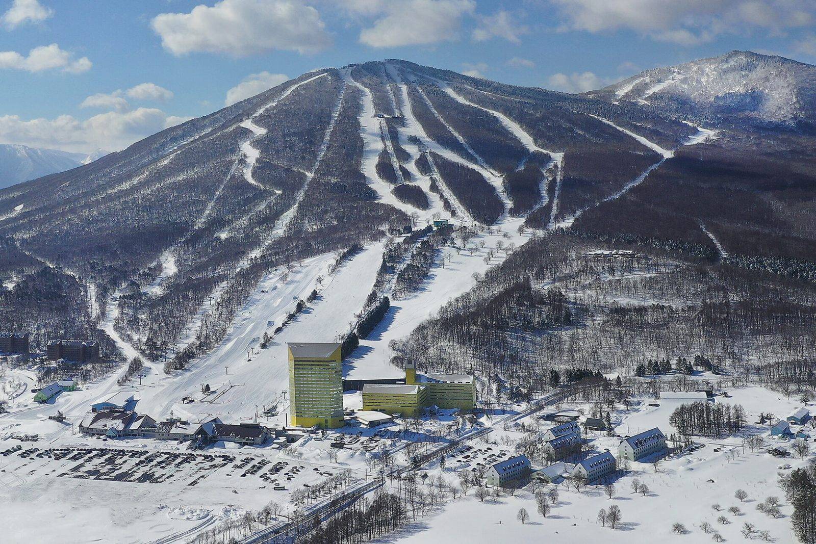 冬季的安比高原滑雪場