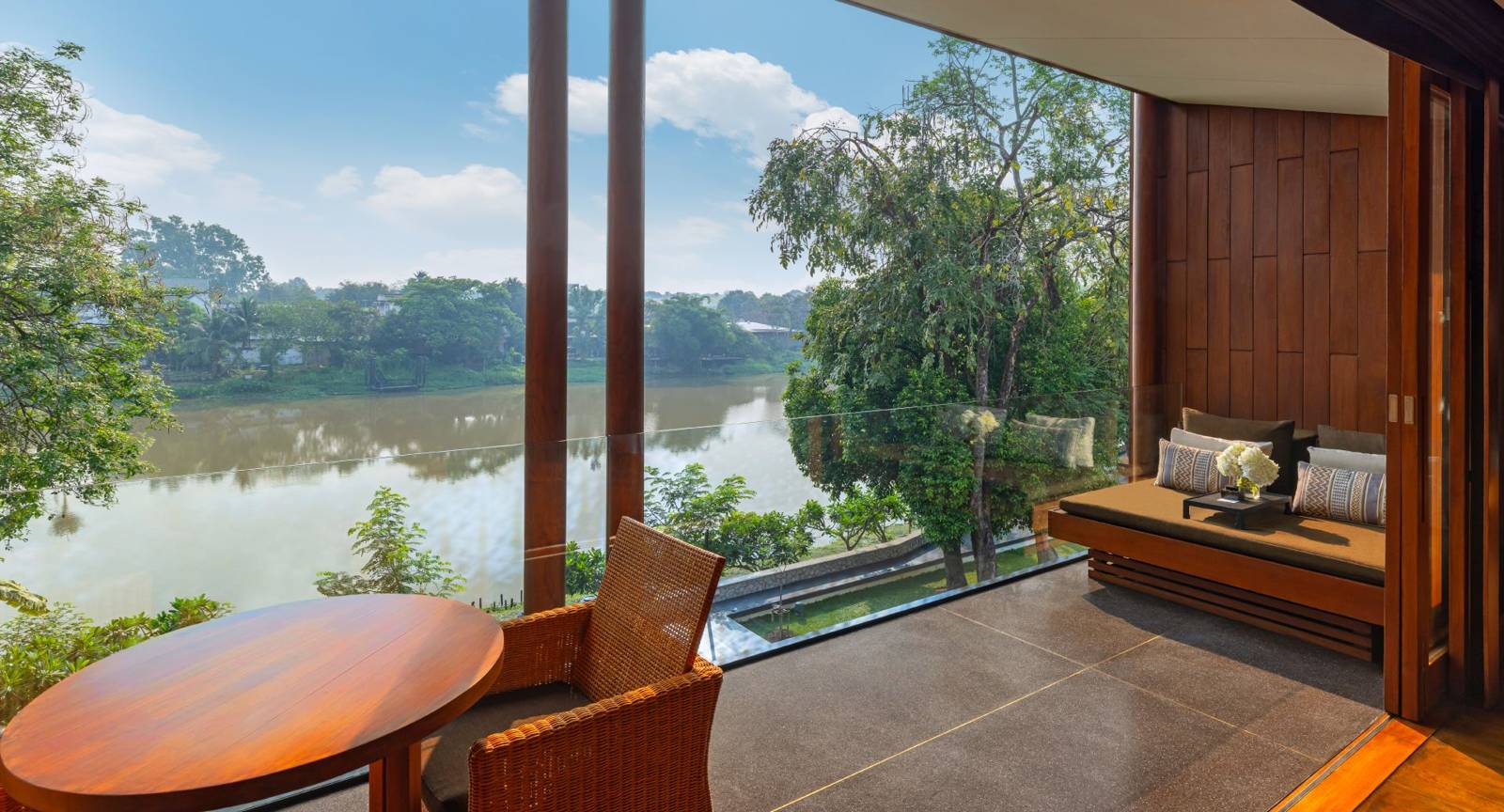 清邁安納塔拉度假酒店 Lanna Riverfront Suite 窗外的湄濱河