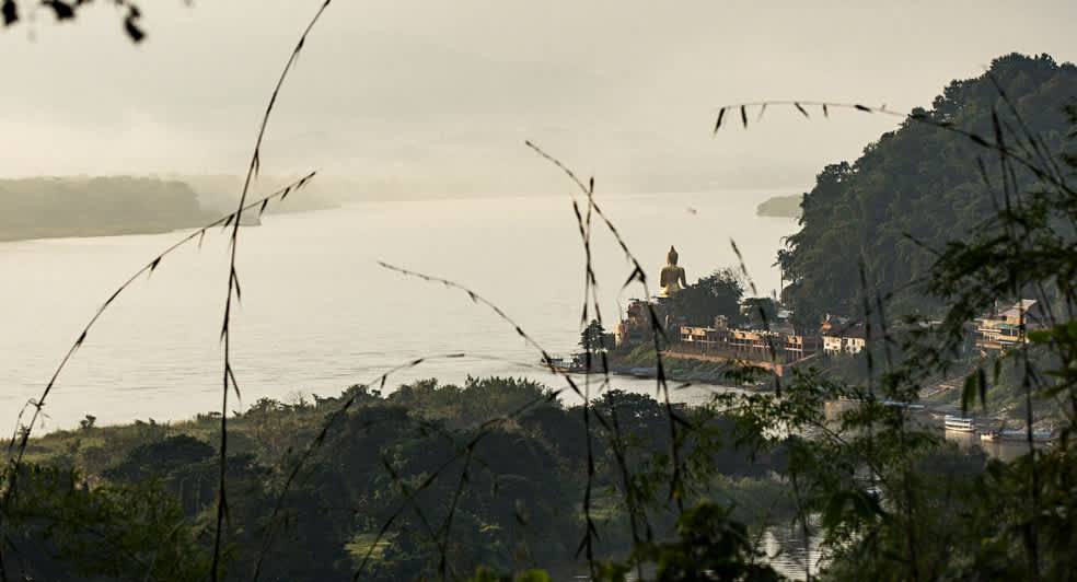 金三角 Sop Ruak 一帶的河景與遠山(目的地參考)
