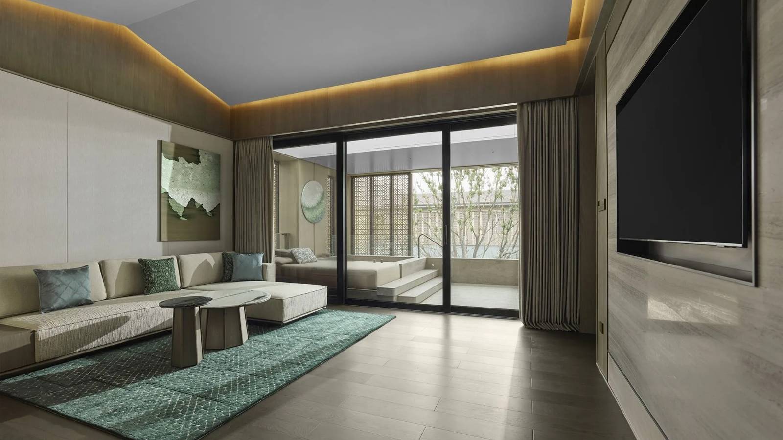 蘇州獅山悅榕庄 Mountain View Suite 客廳