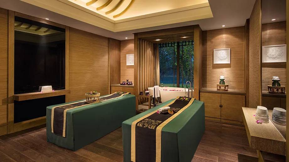 陽朔悅榕庄悅榕 Spa 的雙人療程室