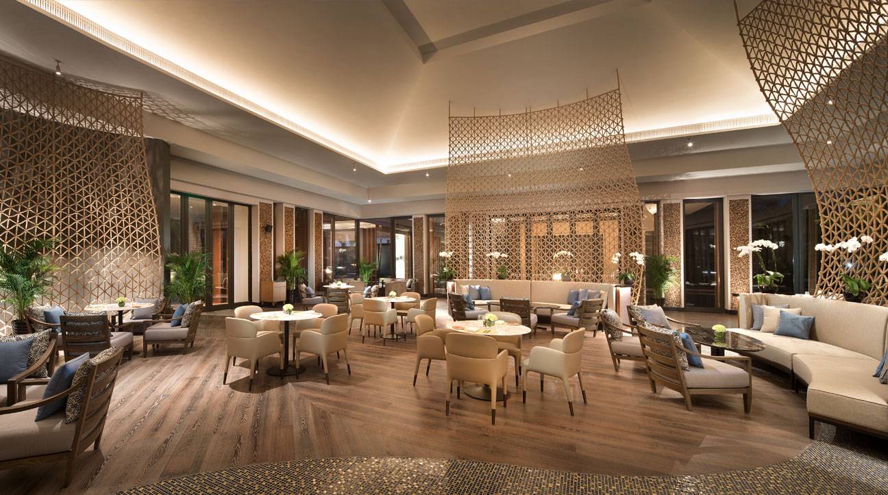 三亞土福灣嘉佩樂酒店 Sabai Sabai 的用餐區