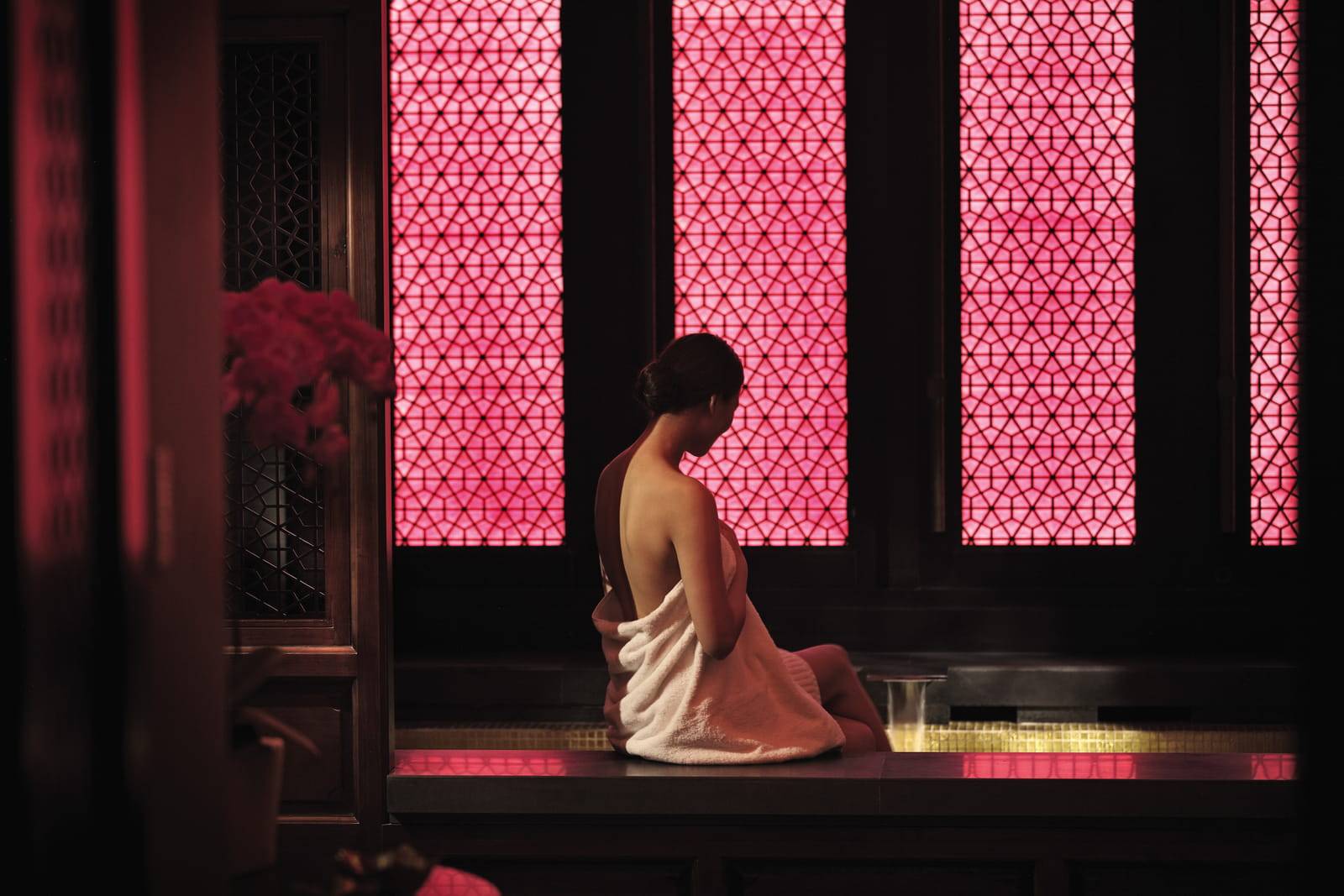 杭州西子湖四季酒店 Spa 的泡澡池