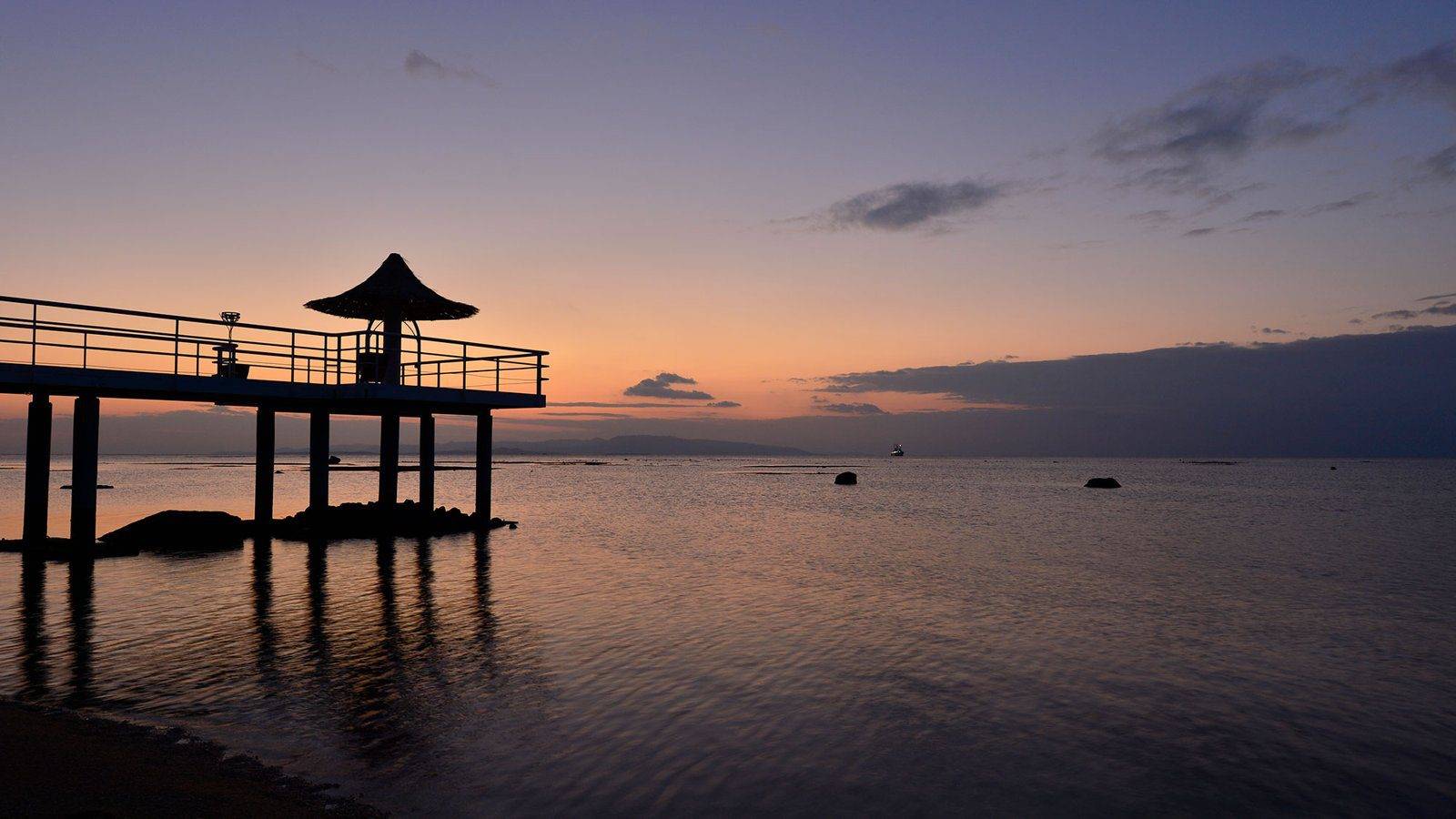 石垣島 富崎海灘渡假酒店暮色中的天使碼頭