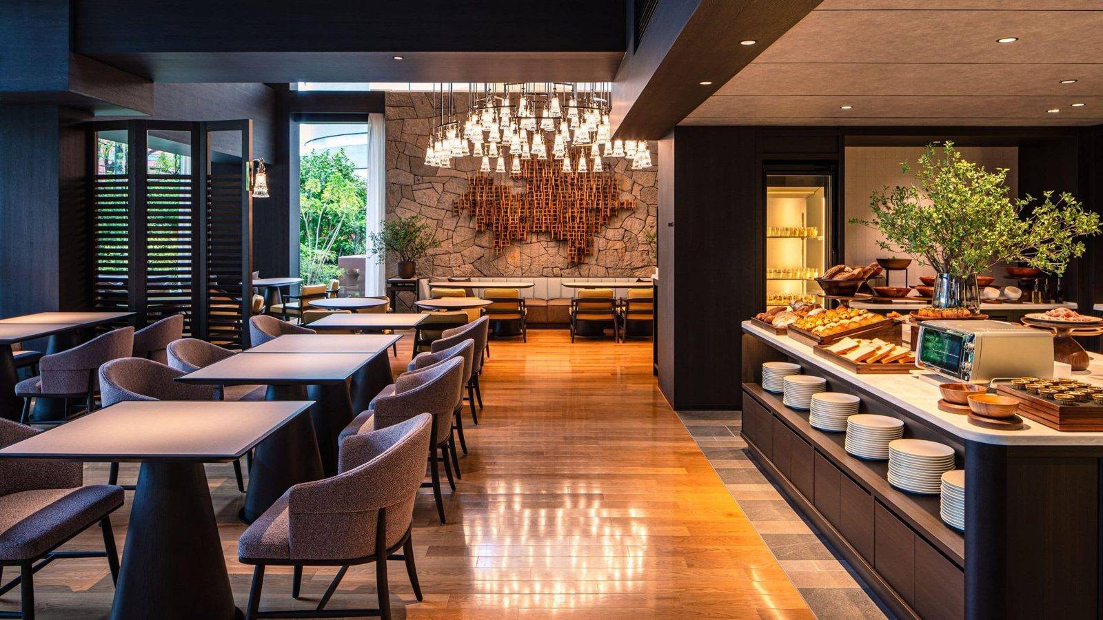 福岡君悅酒店Grand Club 的用餐空間