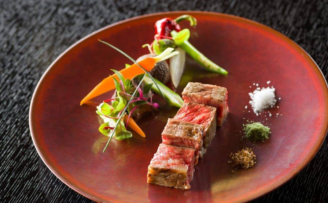 竹田城 城下町 HOTEL EN料理的一道菜