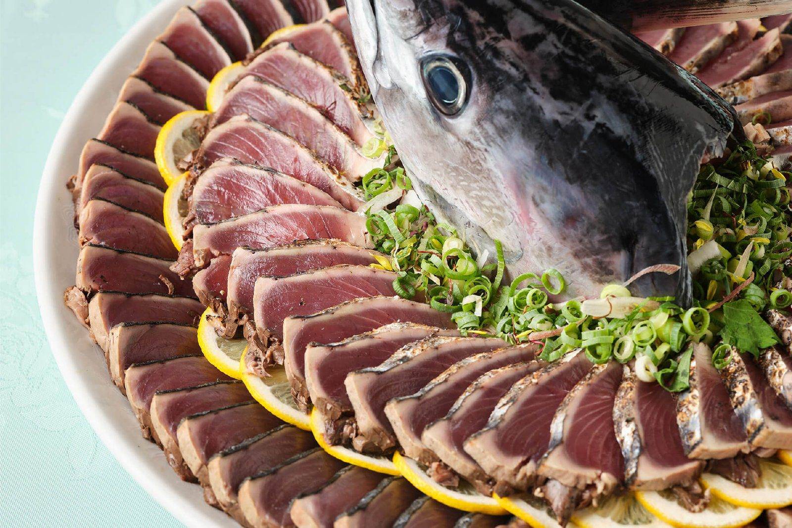南紀勝浦 浦島飯店晚餐的炙燒鰹魚
