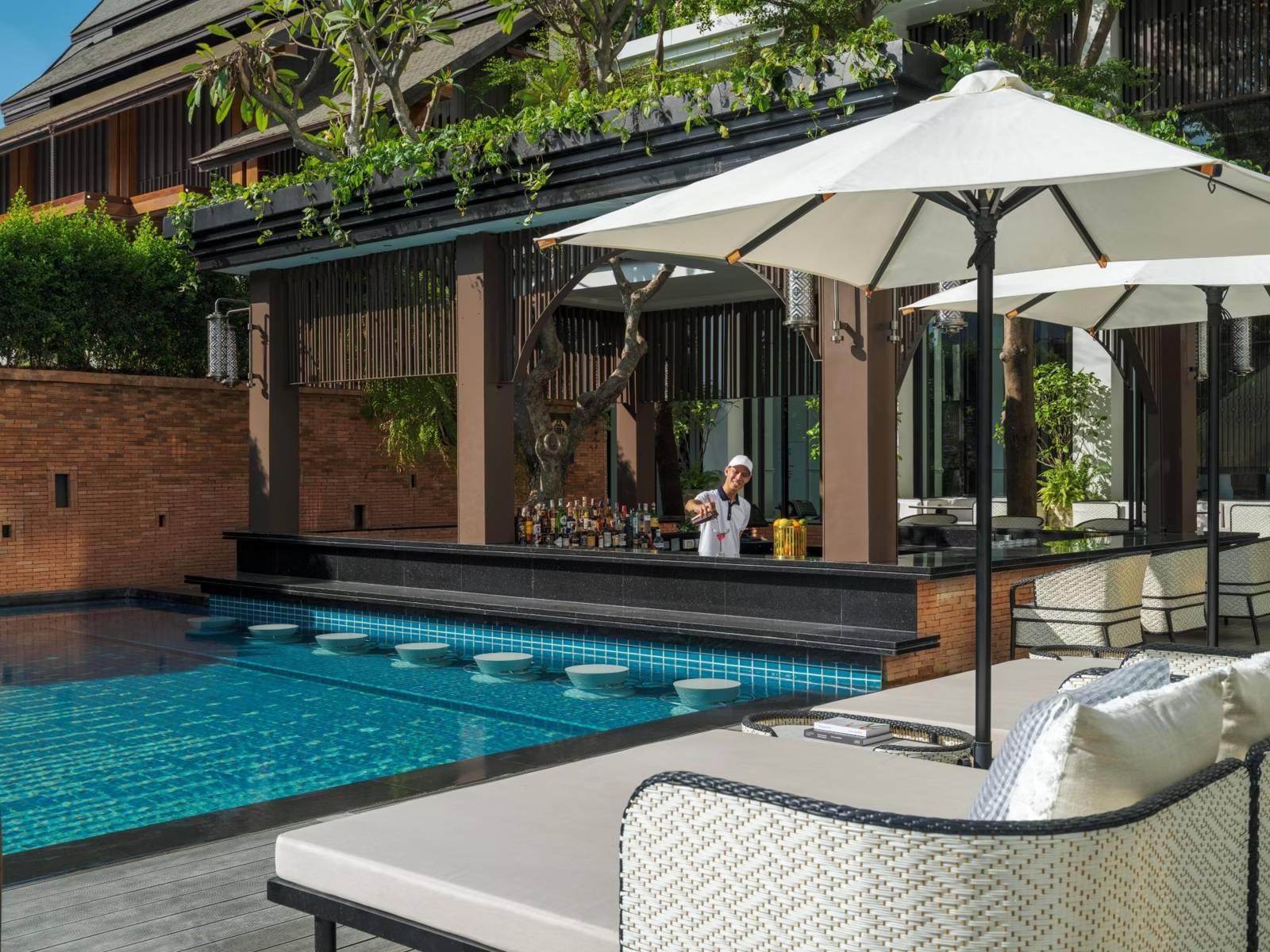 清邁湄濱洲際酒店 Kam Pool Bar 與泳池