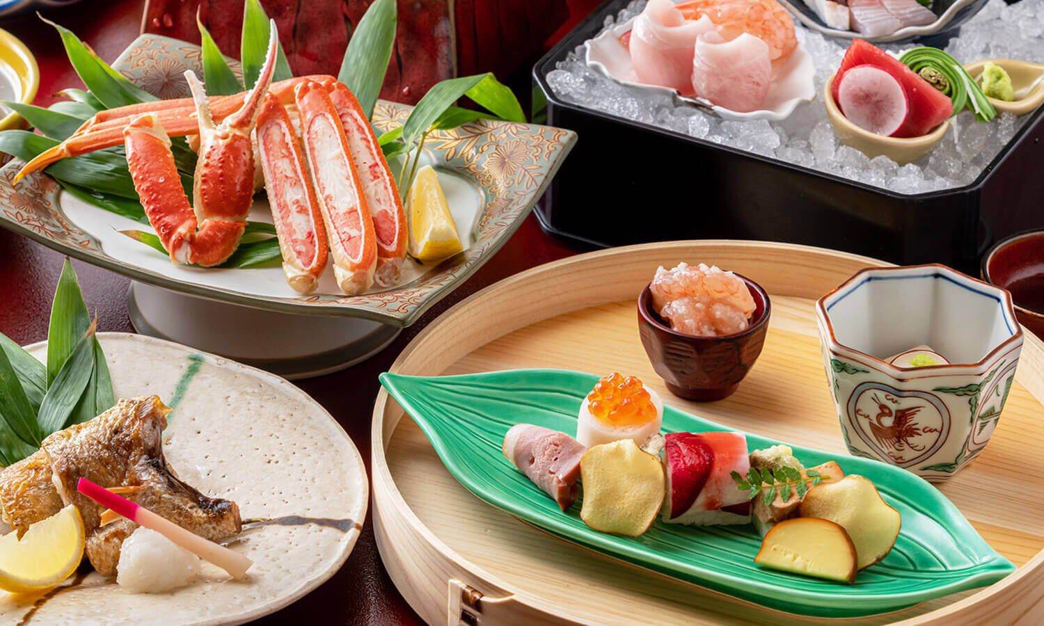 岩室溫泉 富士屋螃蟹與生魚片會席料理