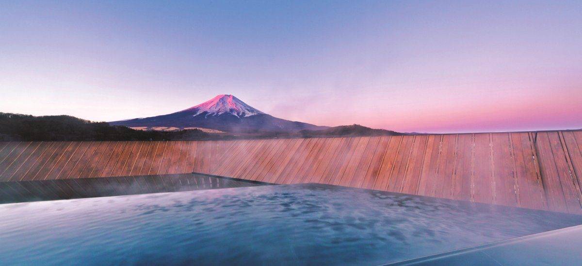 富士山溫泉 鐘山苑 頂樓露天風呂