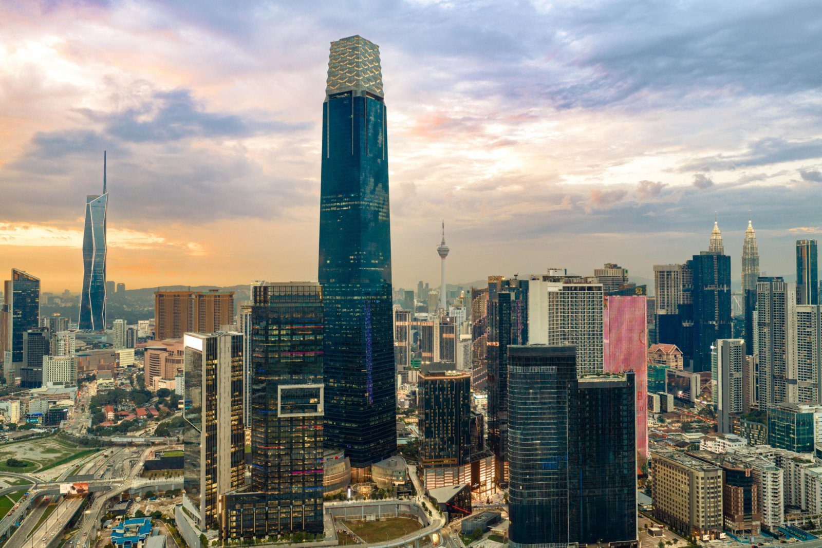 TRX 區高樓與吉隆坡天際線