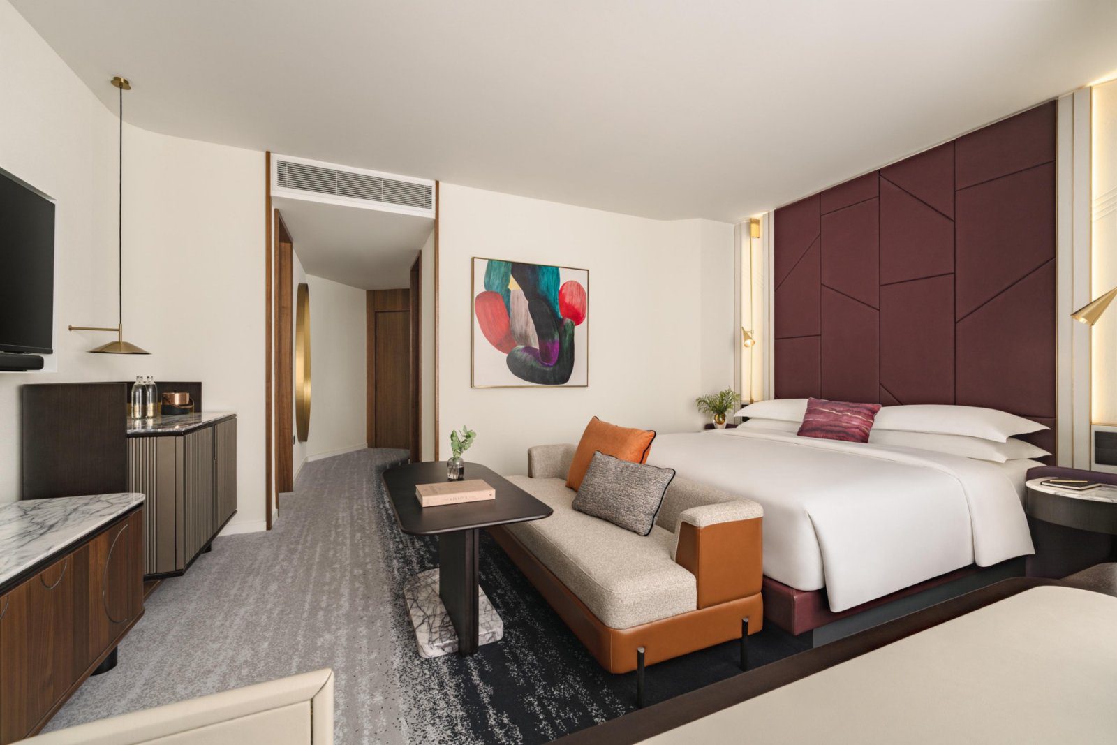 Studio Suite 的臥床與起居角落