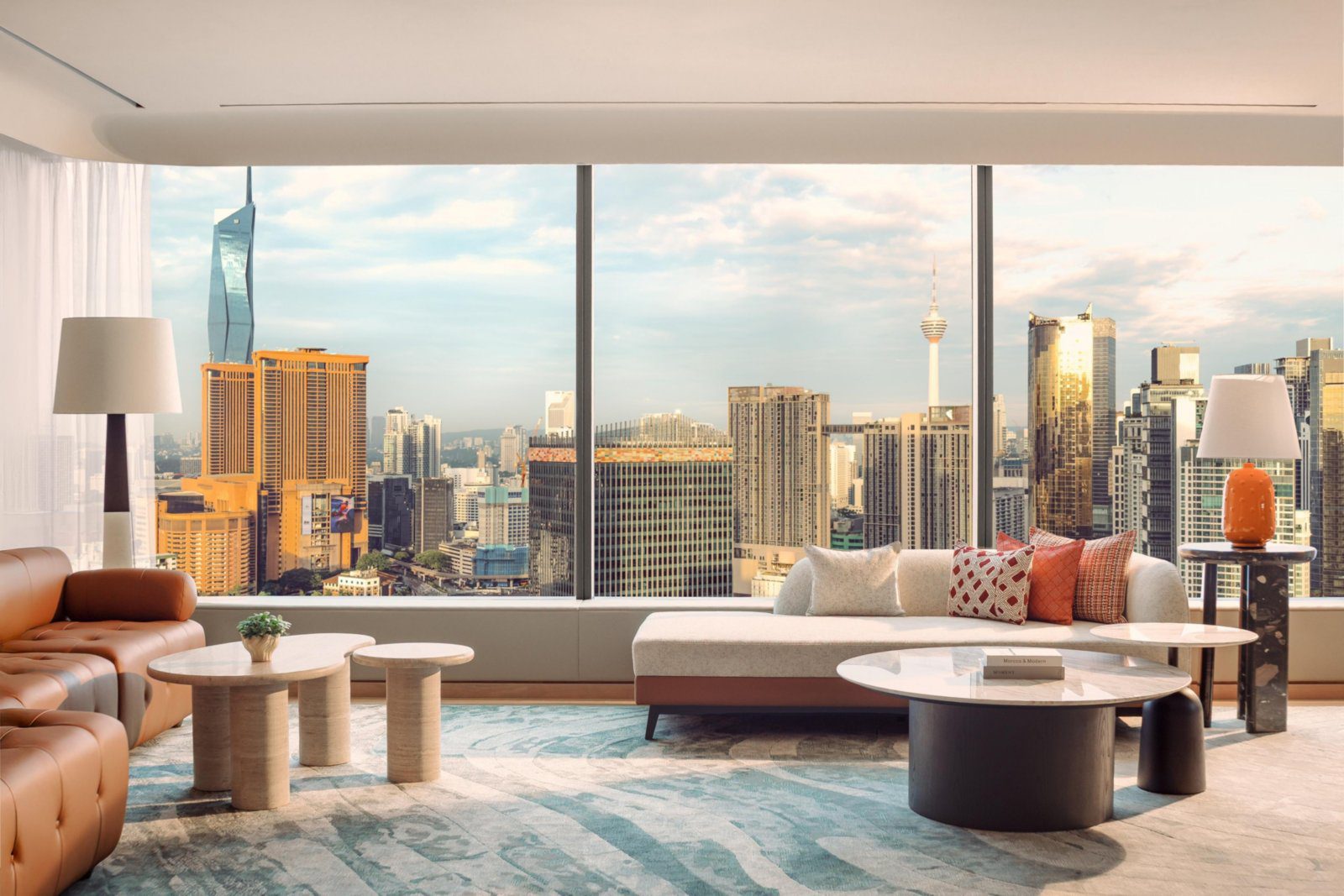 Presidential Suite 客廳與整面落地窗景