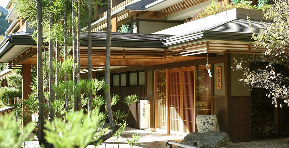 京都 嵐山溫泉 花傳抄旅館外觀