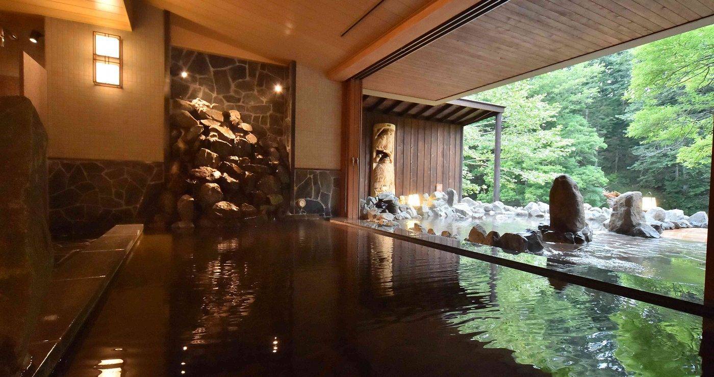 La Vista 阿寒川「河神之湯」的浴場