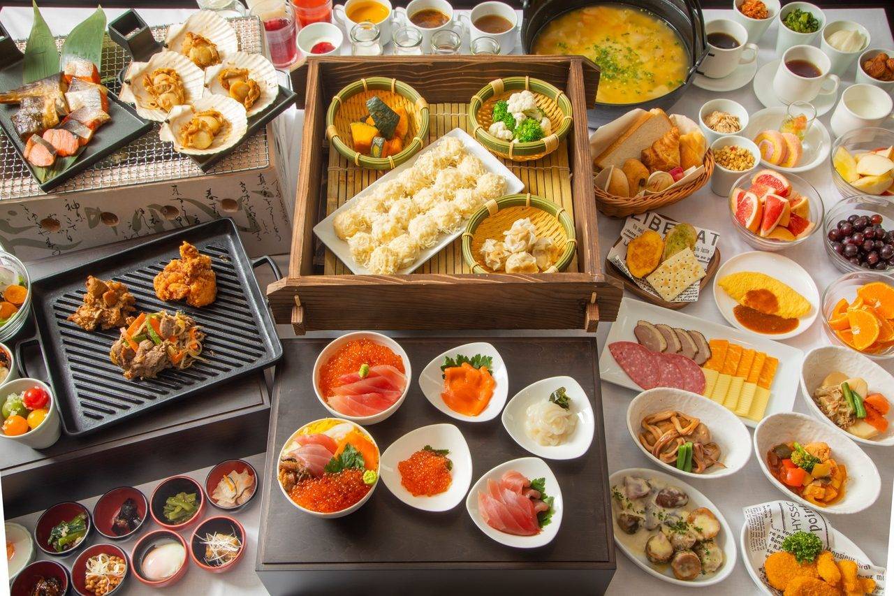 La Vista 富良野 Hills 早餐自助餐的菜色