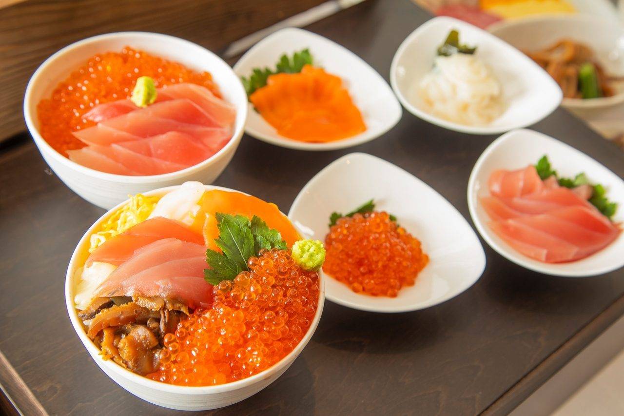 La Vista 富良野 Hills 早餐的鮭魚卵海鮮丼