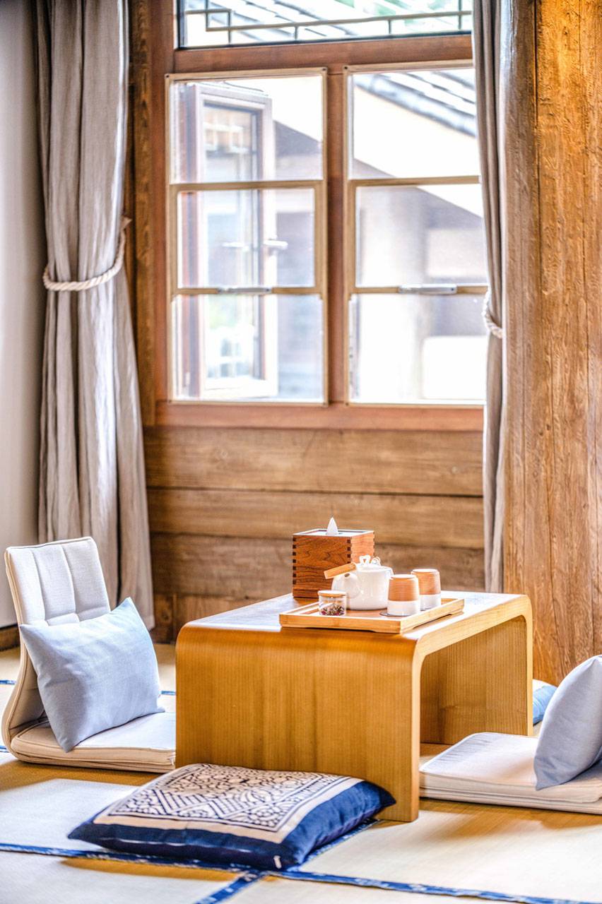 麗江 LUX* 酒店 Deluxe Room 的榻榻米座區
