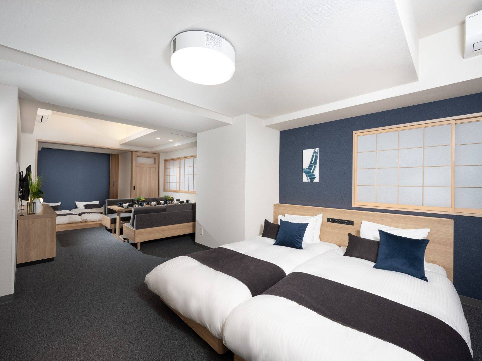 MIMARU 東京 新宿 WEST 六張單人床的高級公寓房