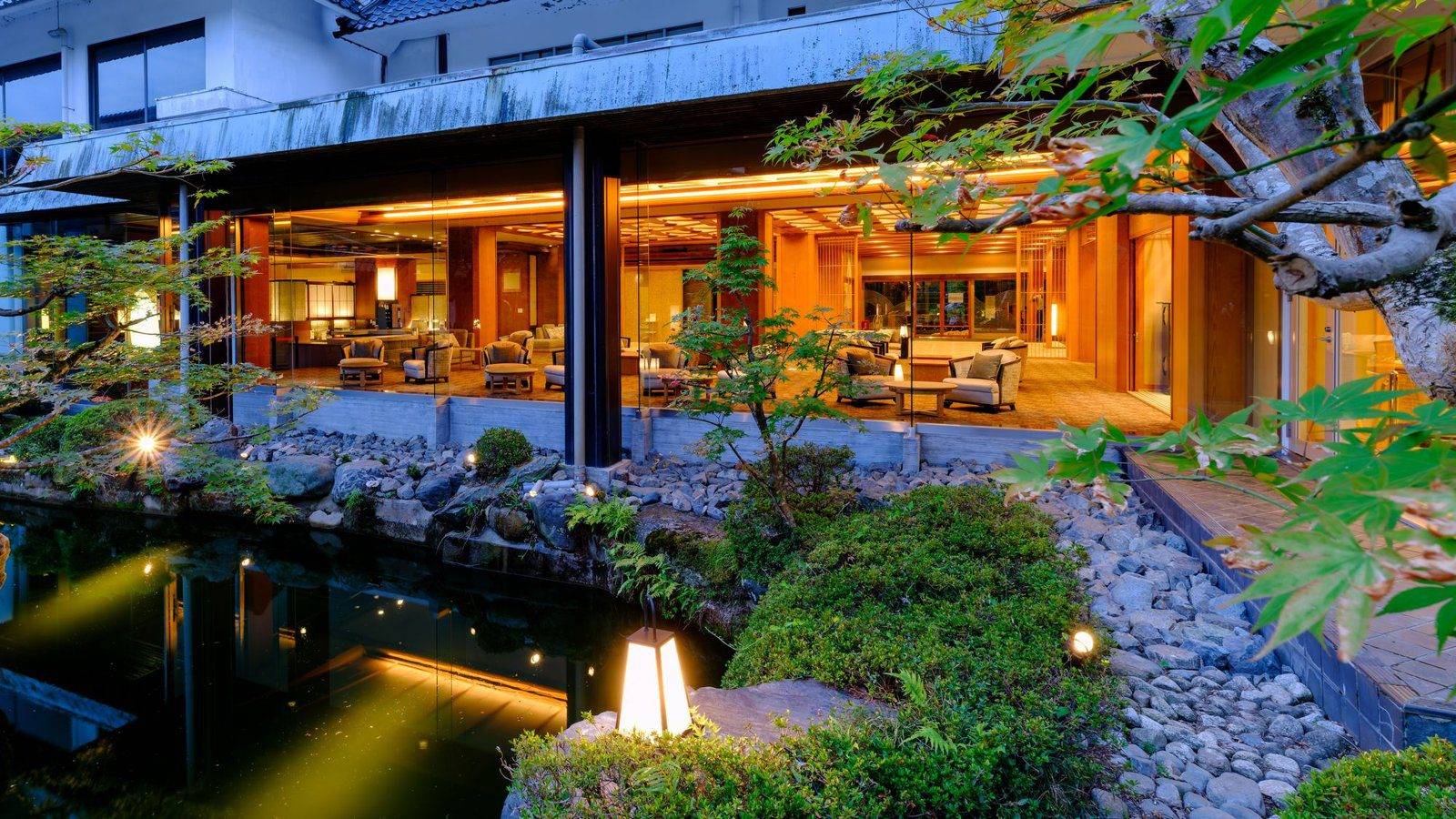 三朝溫泉 三朝館 日本庭園