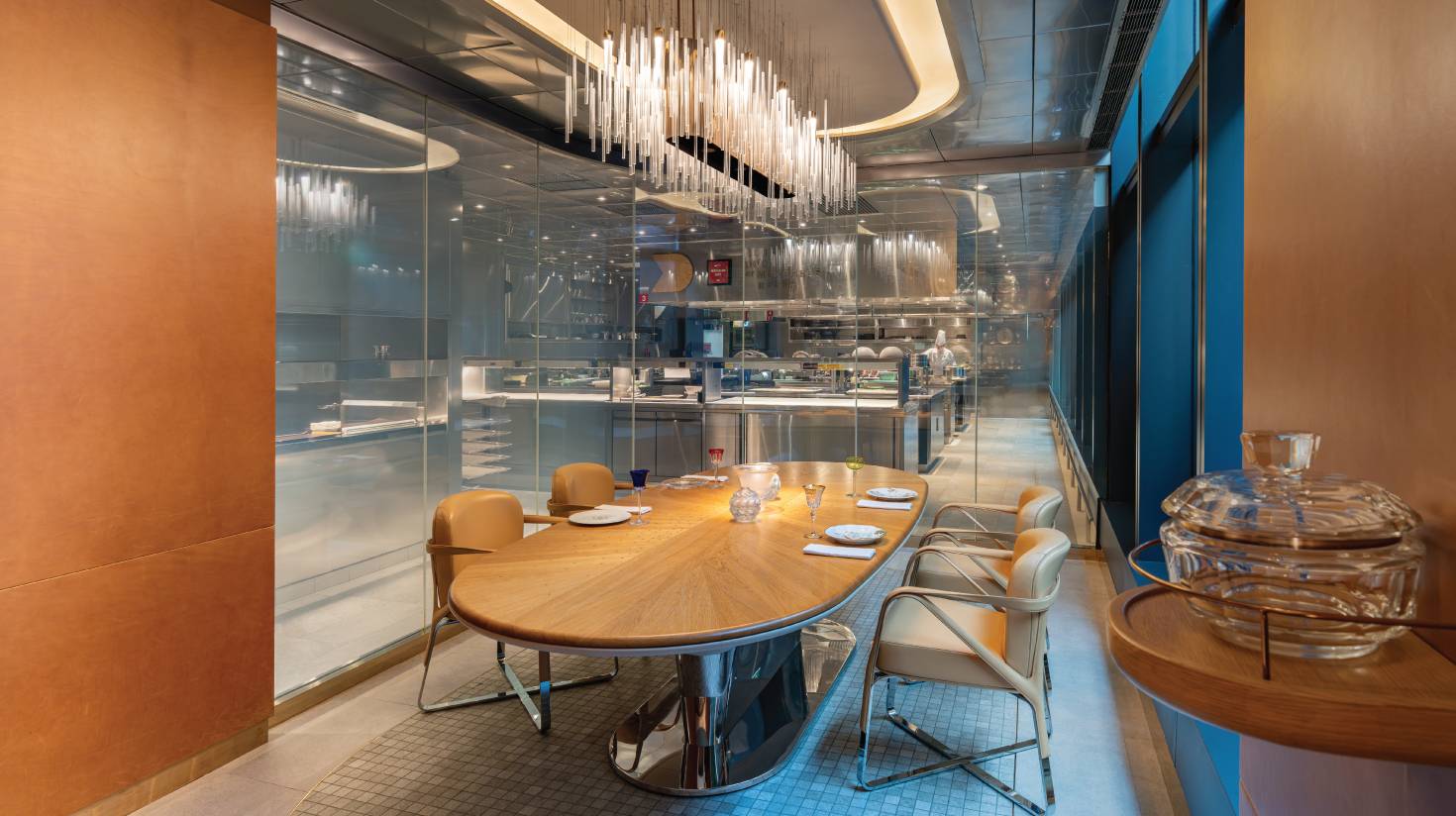 澳門摩珀斯酒店 Alain Ducasse at Morpheus 的主廚餐桌