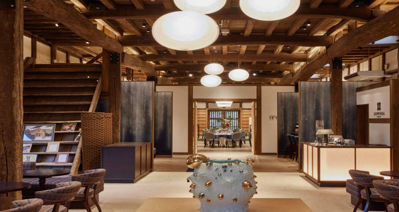 佐原商家町飯店 NIPPONIAKAGURA 棟的餐廳 LE UN