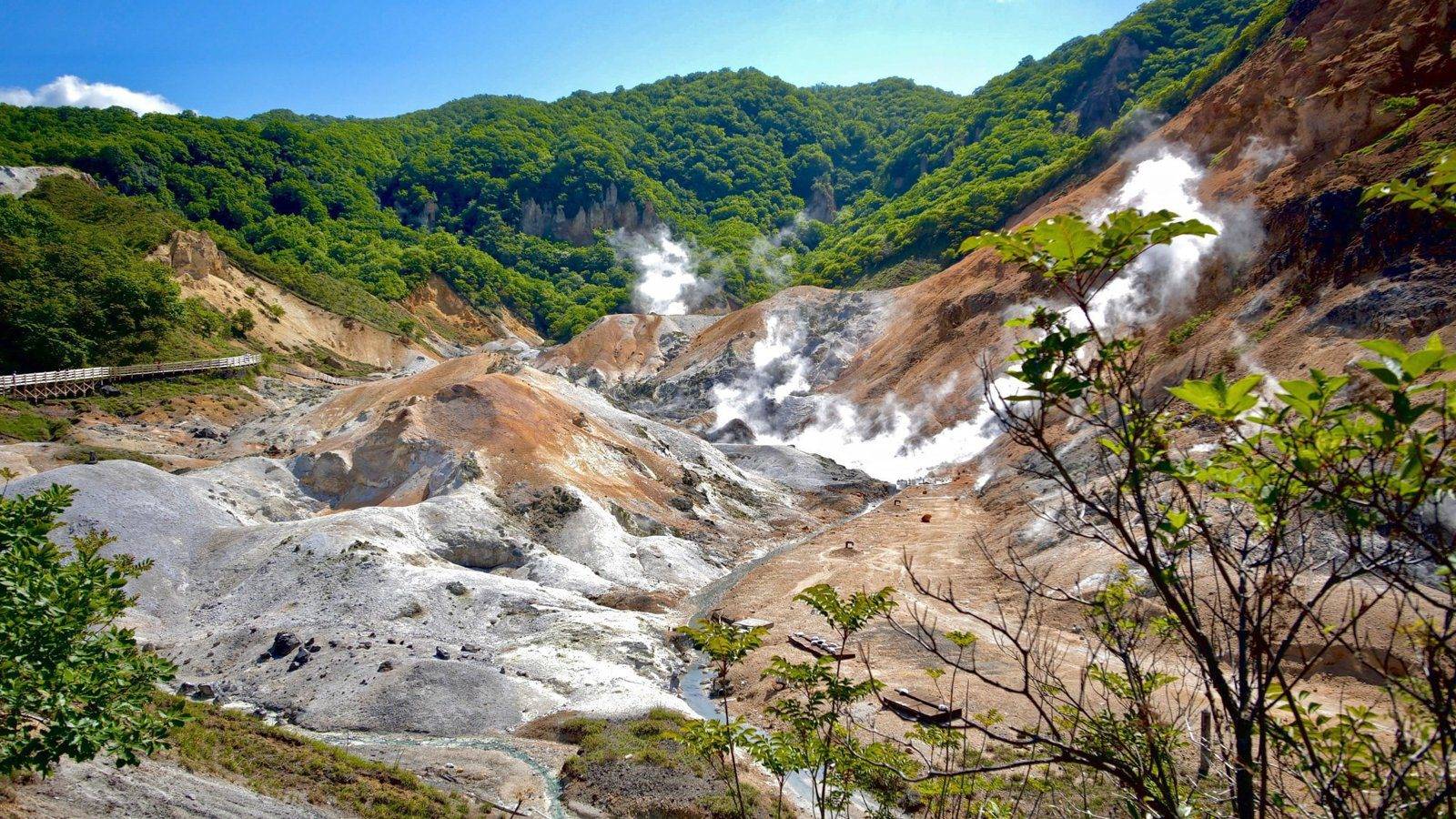 登別溫泉 第一瀧本館 附近的登別地獄谷