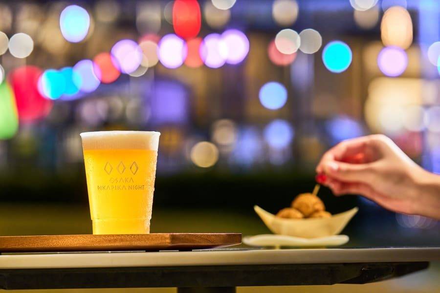 OMO7 大阪大阪祭的章魚燒與啤酒