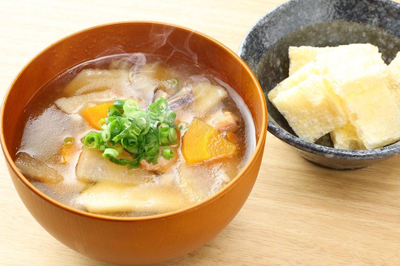御宿 野乃 熊本 早餐的糰子汁
