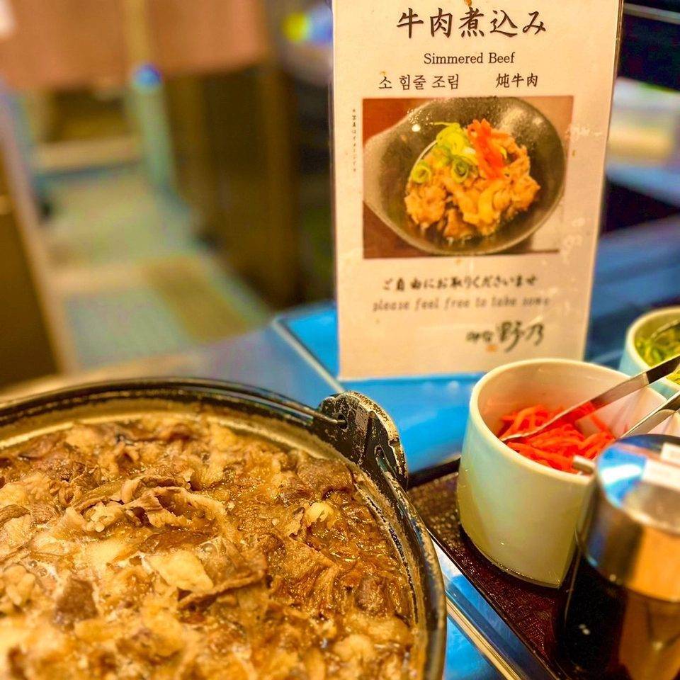 御宿 野乃 難波早餐的牛鍋