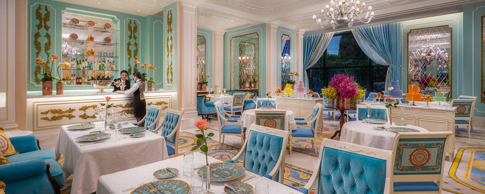澳門上葡京范思哲豪華酒店 La Scala del Palazzo 的用餐區