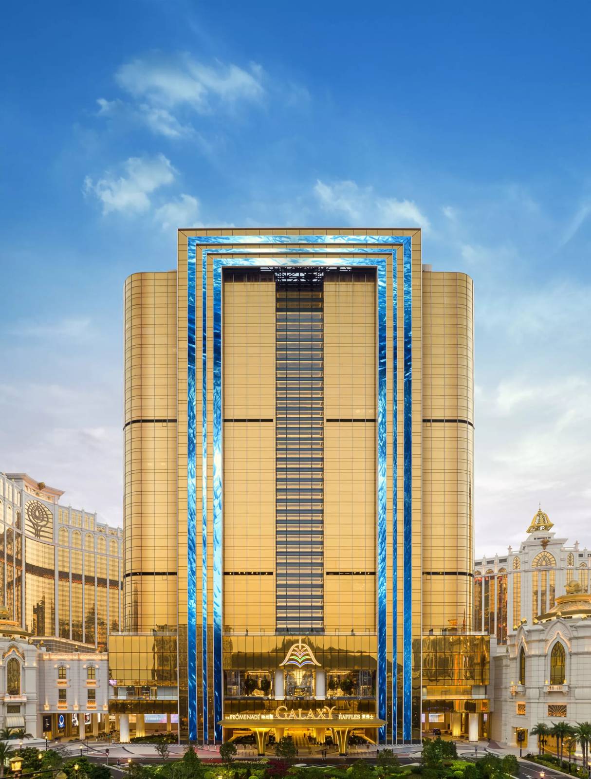 澳門銀河萊佛士酒店的古典式建築外觀