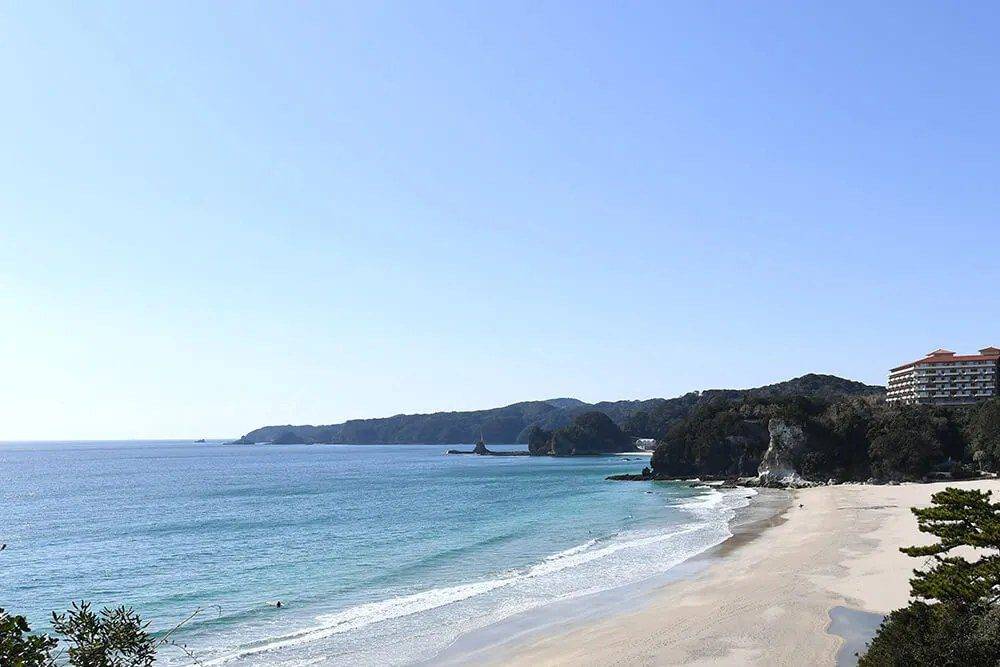 下田大和館眺望多多戶濱海灘與太平洋