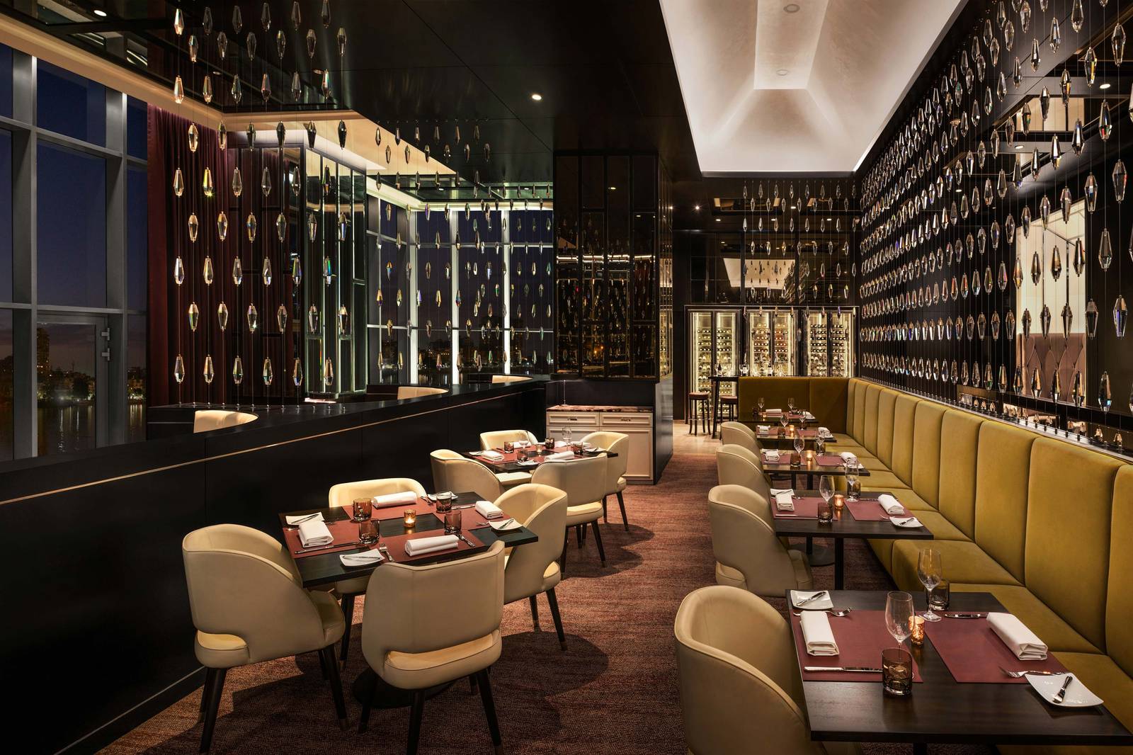 開羅瑞吉酒店 J&G Steakhouse 的座位區