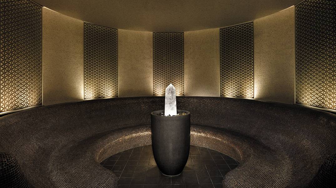 香港半島酒店 Spa 的水晶蒸氣室