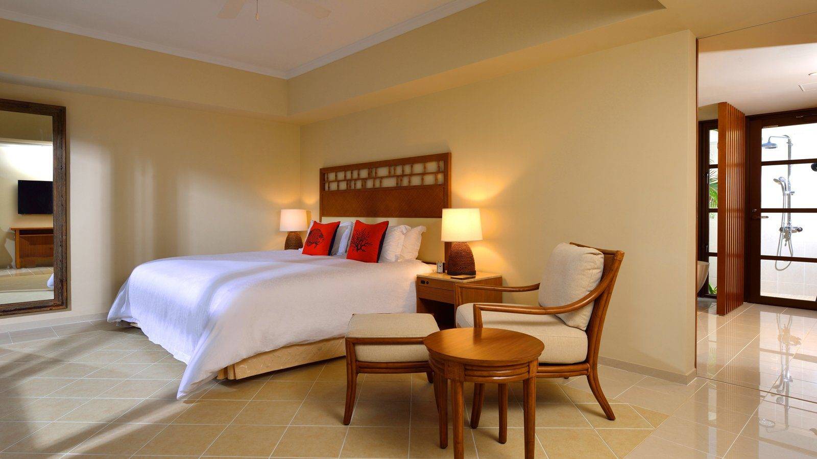 The Uza 露台海灘俱樂部別墅 villa 大床臥室